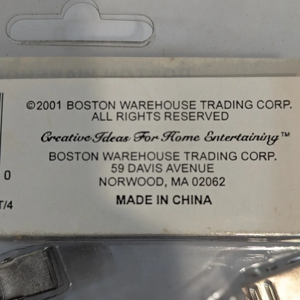Boston Warehouse Condiment Tablecloth Weights Set of 4 BBQ Ketchup Mustard 2001